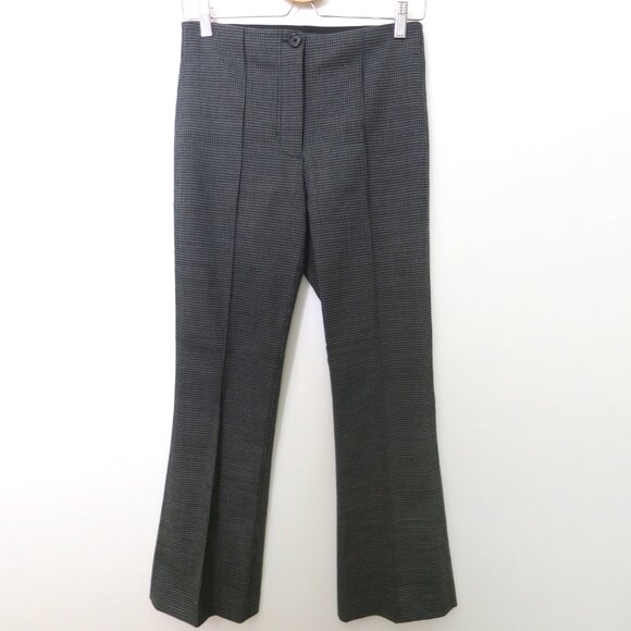 Helmut Lang Houndstooth Cropped Flare Pant Size 2 - Picture 6 of 16